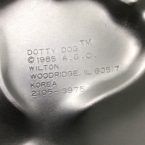 VINTAGE Wilton Get Along Gang Dotty Dog cake pan 2105-3975 - Picture 6 of 7